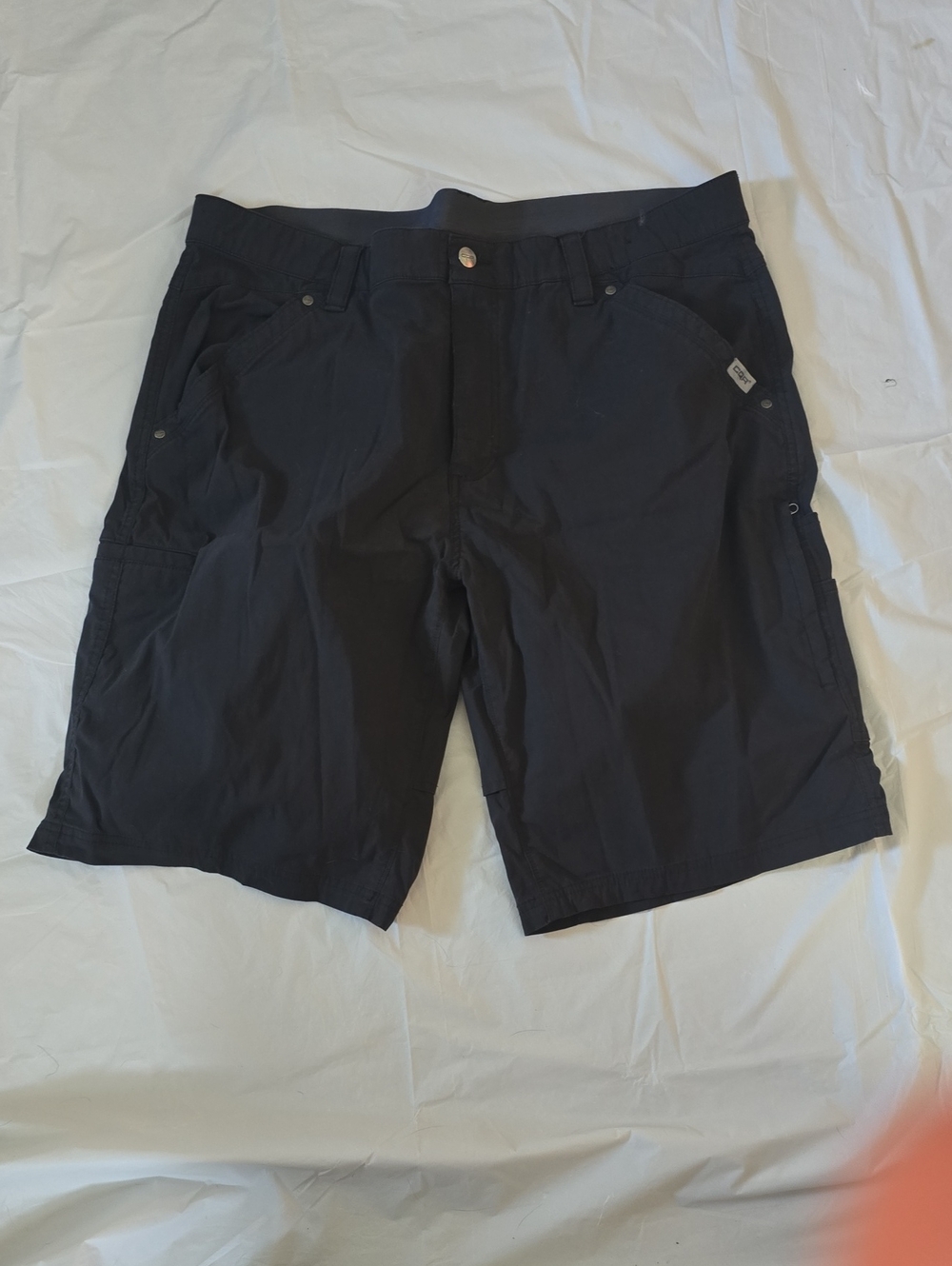 Men's Black Cargo Shorts with Utility Pockets